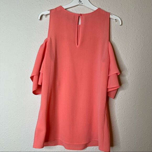 MICHAEL Michael Kors Cold-Shoulder Short Sleeve Blouse Top Size S - Picture 5 of 8